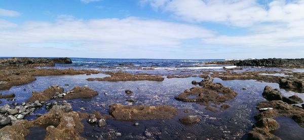 Scenic view of sea against sky