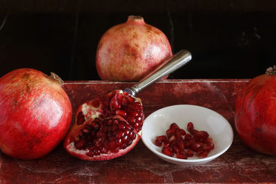 Close-up of fruits in bowl