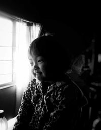 Portrait of cute girl