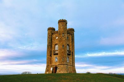 Scenic winter's day on broadway tower. england.