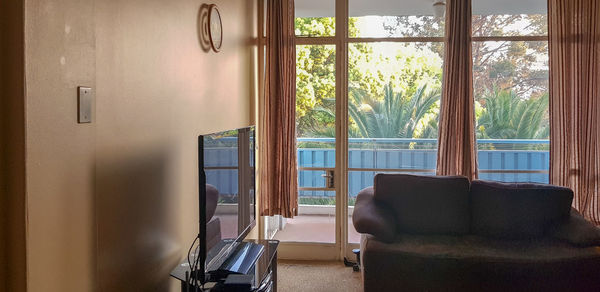 Empty chairs and table at home