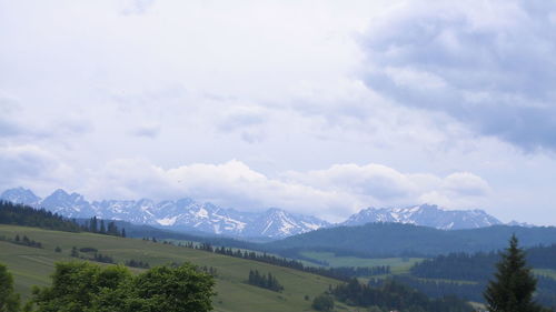 High angle view of landscape