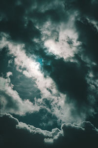 Low angle view of clouds in sky