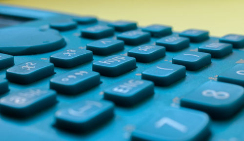 Close-up of coins on table