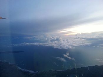 Aerial view of clouds in sky