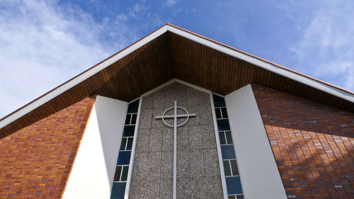 Low angle view of building against sky