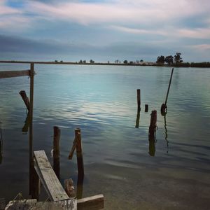 Pier in sea