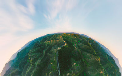 Scenic view of mountain against sky