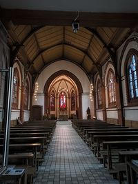 Interior of church