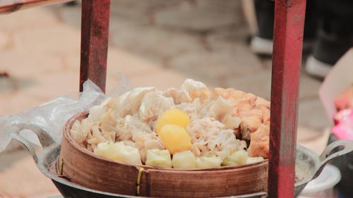 Close-up of ice cream for sale at market stall