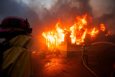 People in fire