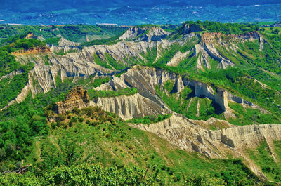 High angle view of landscape
