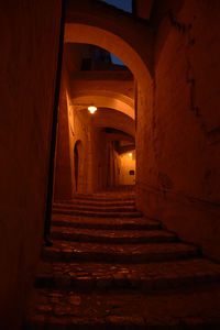 Empty corridor of building