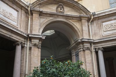 Low angle view of historic building