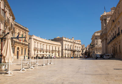 View of historical building against clear sky