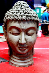 Close-up of buddha statue