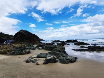 Scenic view of sea against sky