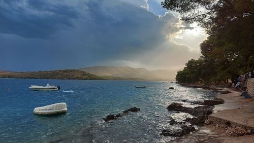 Scenic view of sea against sky