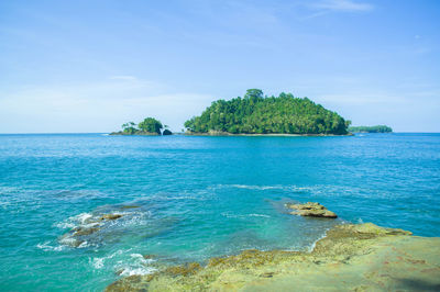 Scenic view of sea against sky