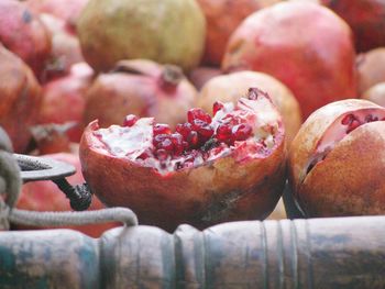 Close-up of pomegranates for sale at market