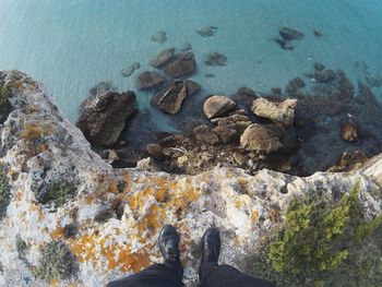 Rocks in water