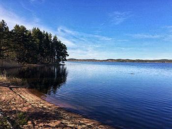 Scenic view of calm sea against sky