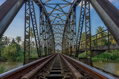 View of railroad tracks against sky