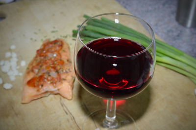 Close-up of drink on table