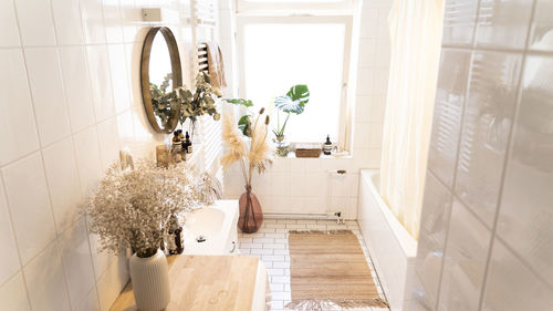 Interior of bathroom at home