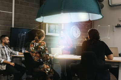 Business people having meeting in office