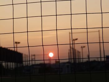 Close-up of orange sky during sunset