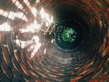 Full frame shot of spiral tunnel