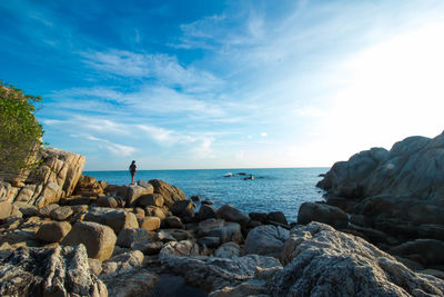 Scenic view of sea against sky