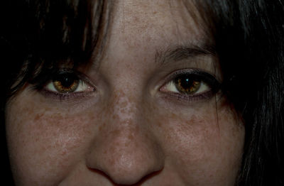 Close-up portrait of woman