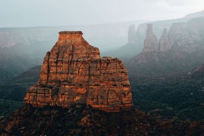 Rock formations at seaside