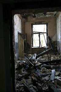 View of abandoned house