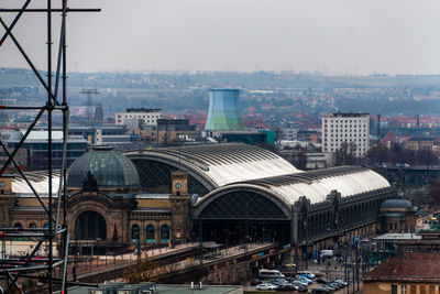 Buildings in city against sky