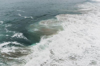 High angle view of sea