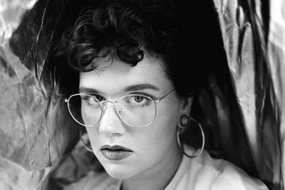 Close-up portrait of young woman