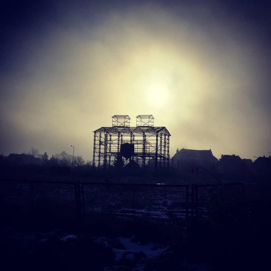 built structure, cold temperature, sky, winter, outdoors, architecture, landscape, day, no people, tree, nature