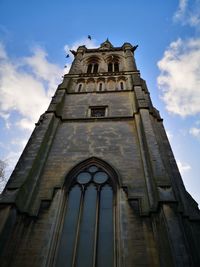 Low angle view of building against sky