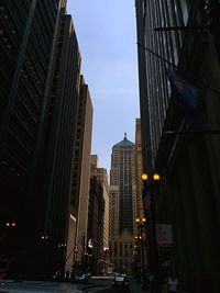 Low angle view of skyscrapers