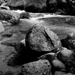 Rocks in stream