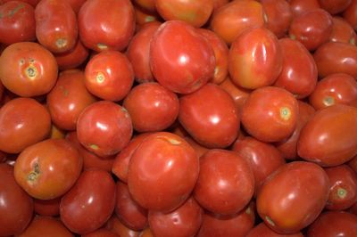 Full frame shot of oranges at market stall