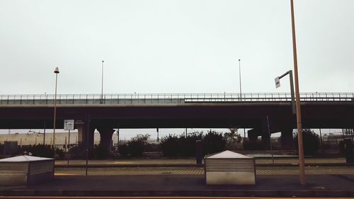 Bridge against clear sky