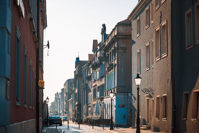 Buildings in city against sky