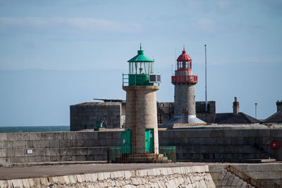 Lighthouse against clear sky