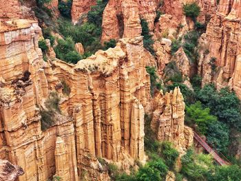 View of rock formations