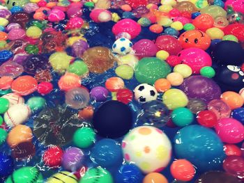 Full frame shot of colorful balls