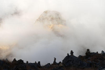 Panoramic view of mountain against sky